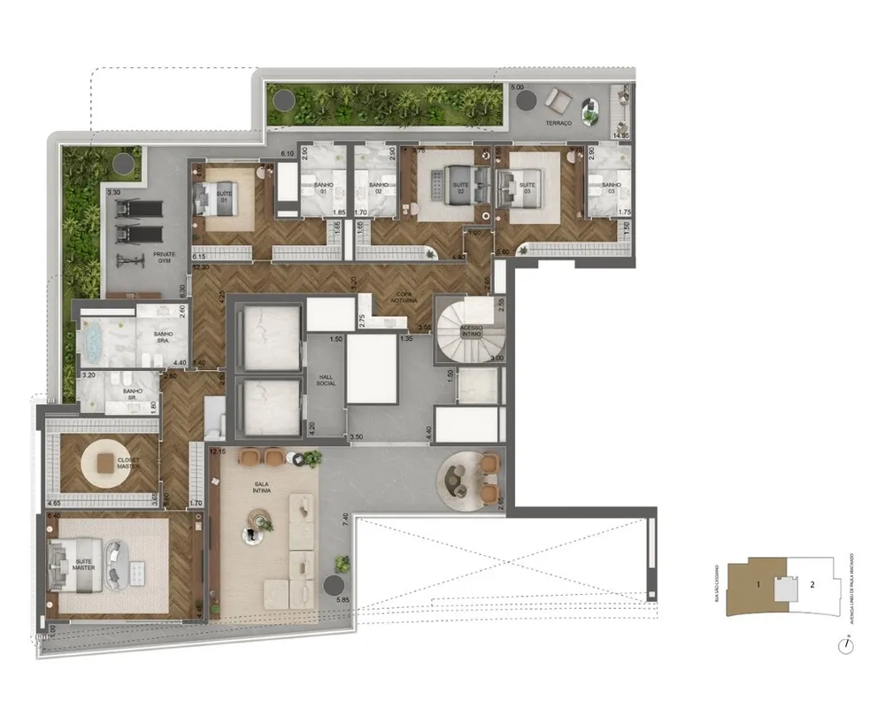 Apartamento, 4 quartos, 695 m² - Foto 7