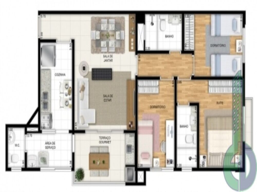 Apartamento, 3 quartos, 84 m² - Foto 8