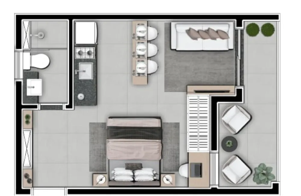 Apartamento, 1 quarto, 23 m² - Foto 19