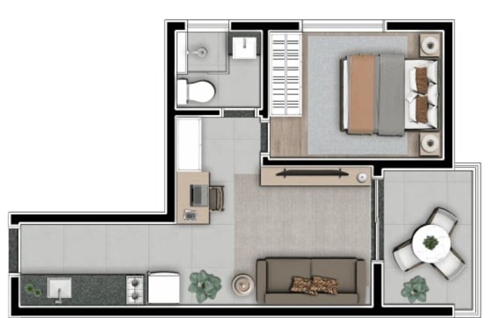 Apartamento, 1 quarto, 23 m² - Foto 20