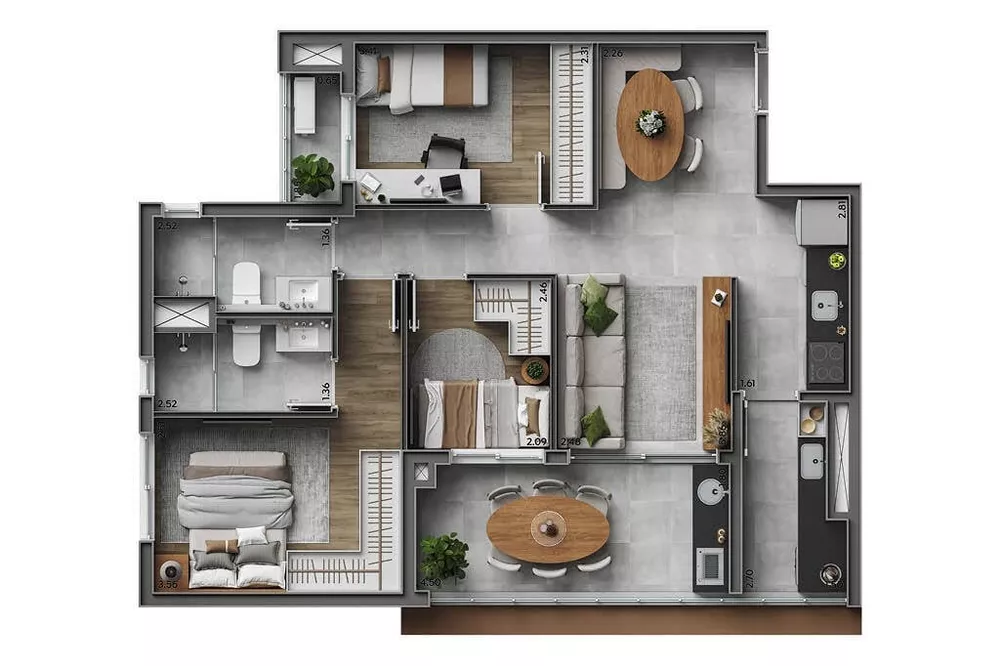 Apartamento, 3 quartos, 76 m² - Foto 22
