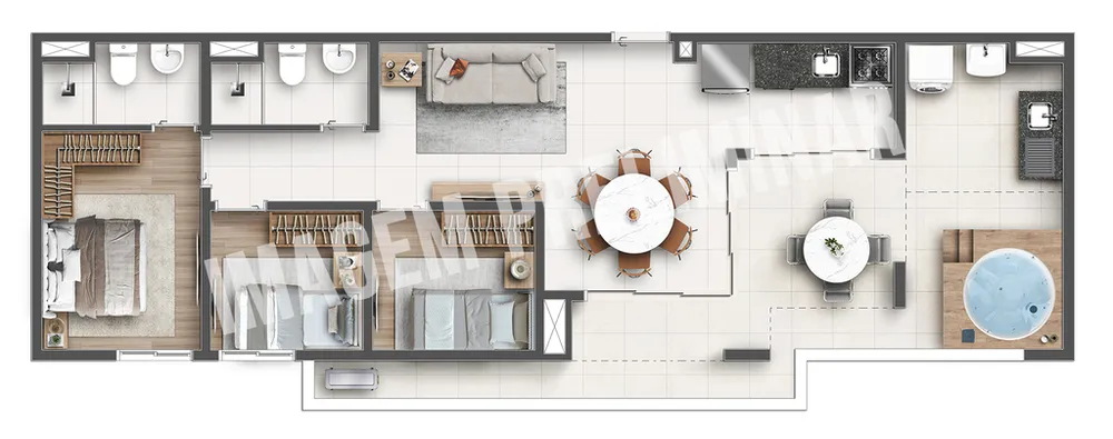 Apartamento, 3 quartos, 65 m² - Foto 8