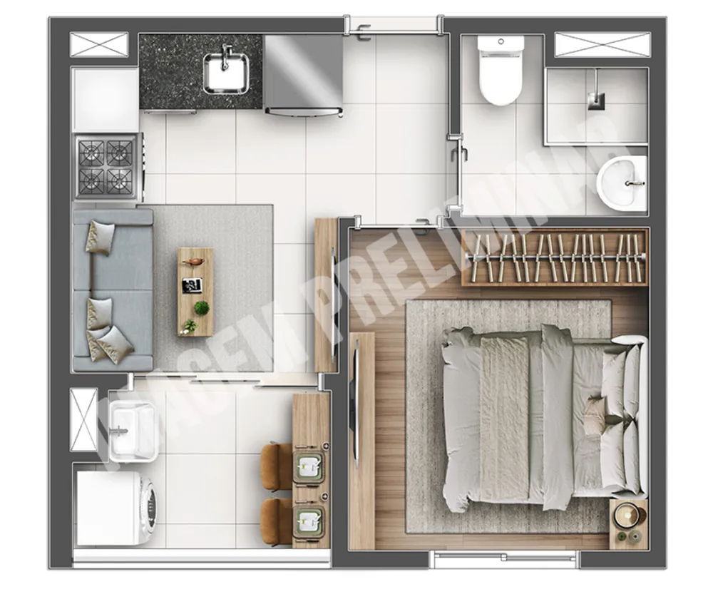 Apartamento, 3 quartos, 65 m² - Foto 6