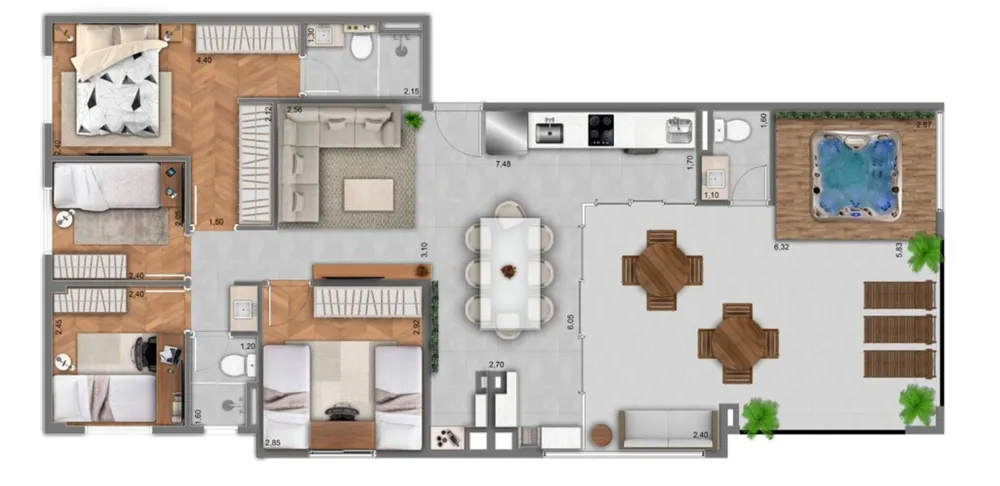 Apartamento, 2 quartos, 40 m² - Foto 8