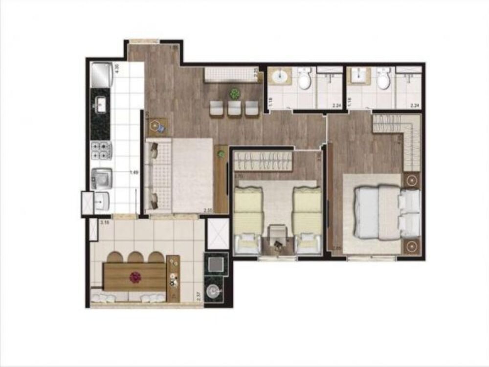 Apartamento, 3 quartos, 81 m² - Foto 6