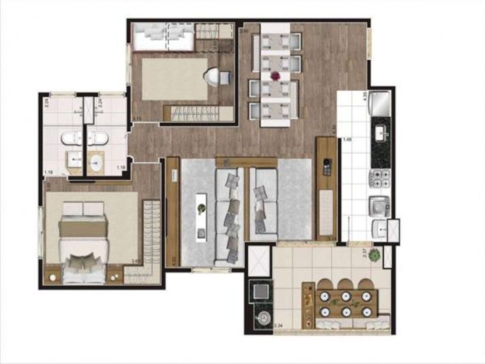 Apartamento, 3 quartos, 81 m² - Foto 14