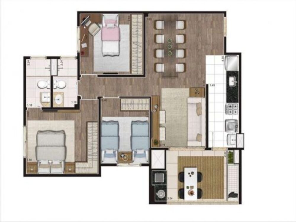 Apartamento, 3 quartos, 81 m² - Foto 16