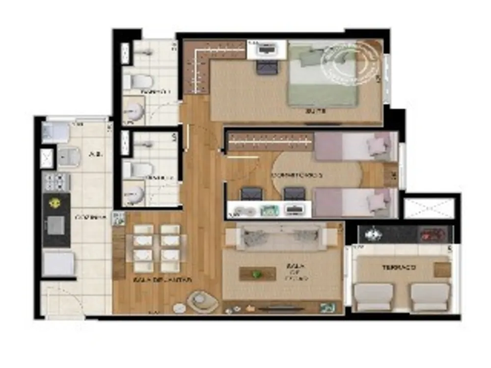 Apartamento, 2 quartos, 82 m² - Foto 6