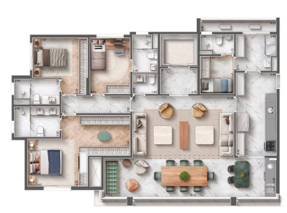 Apartamento, 4 quartos, 145 m² - Foto 23