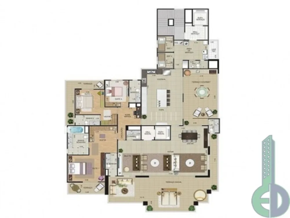 Apartamento, 4 quartos, 353 m² - Foto 18