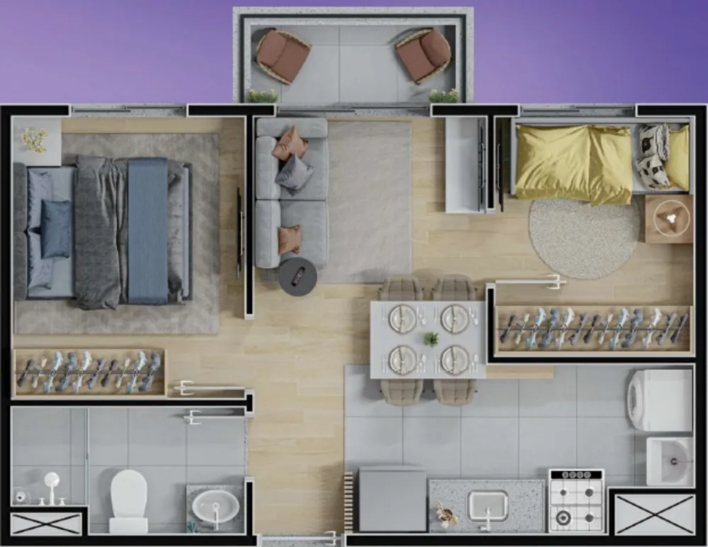 Apartamento, 1 quarto, 20 m² - Foto 6