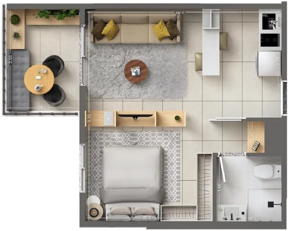 Apartamento, 2 quartos, 53 m² - Foto 11