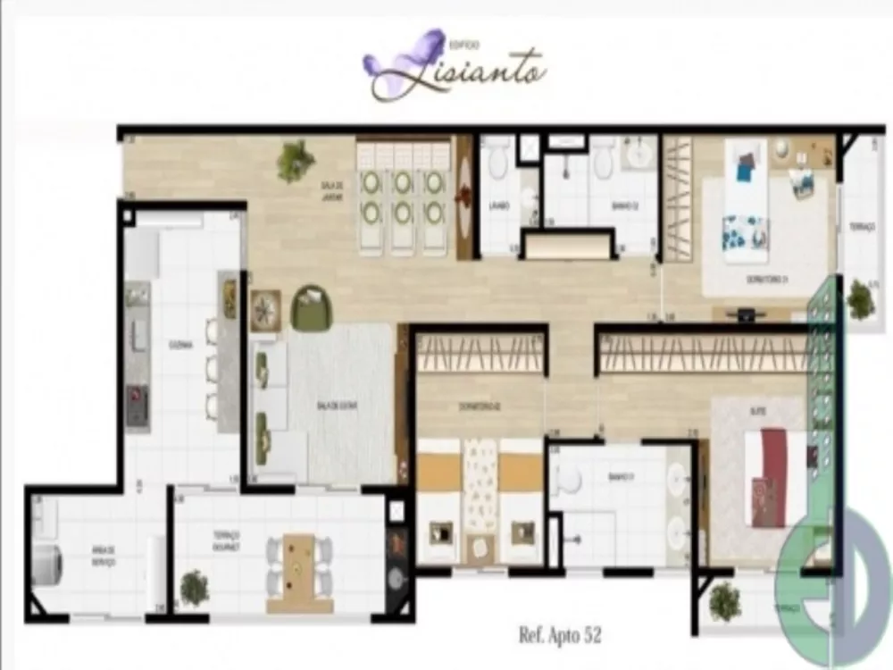 Apartamento à venda com 3 quartos, 117m² - Foto 2