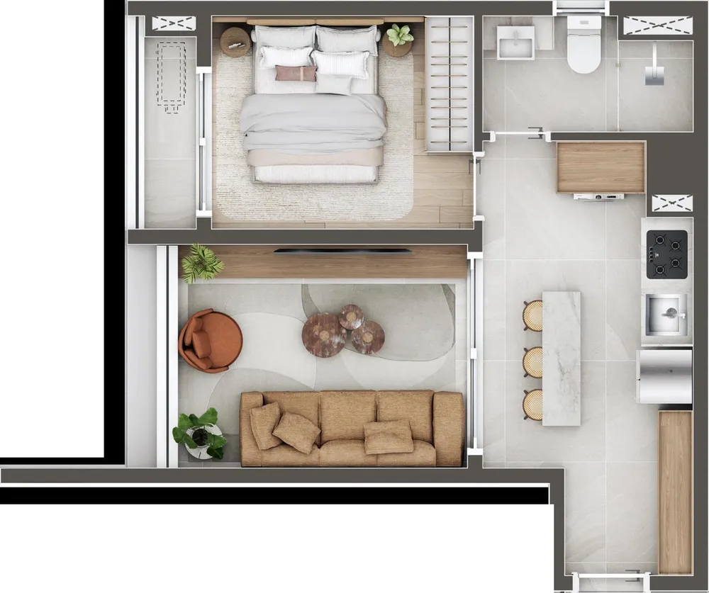 Apartamento, 1 quarto, 82 m² - Foto 4