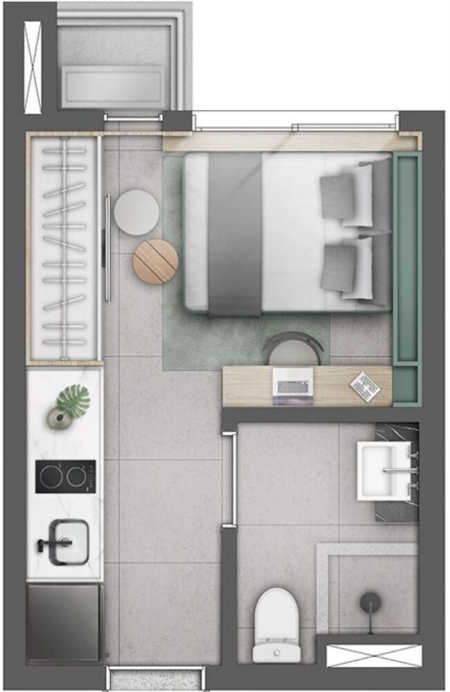 Apartamento à venda com 1 quarto, 19m² - Foto 11