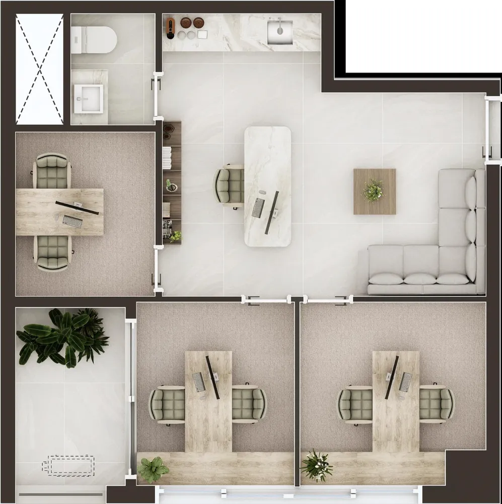 Sala-Conjunto, 34 m² - Foto 1