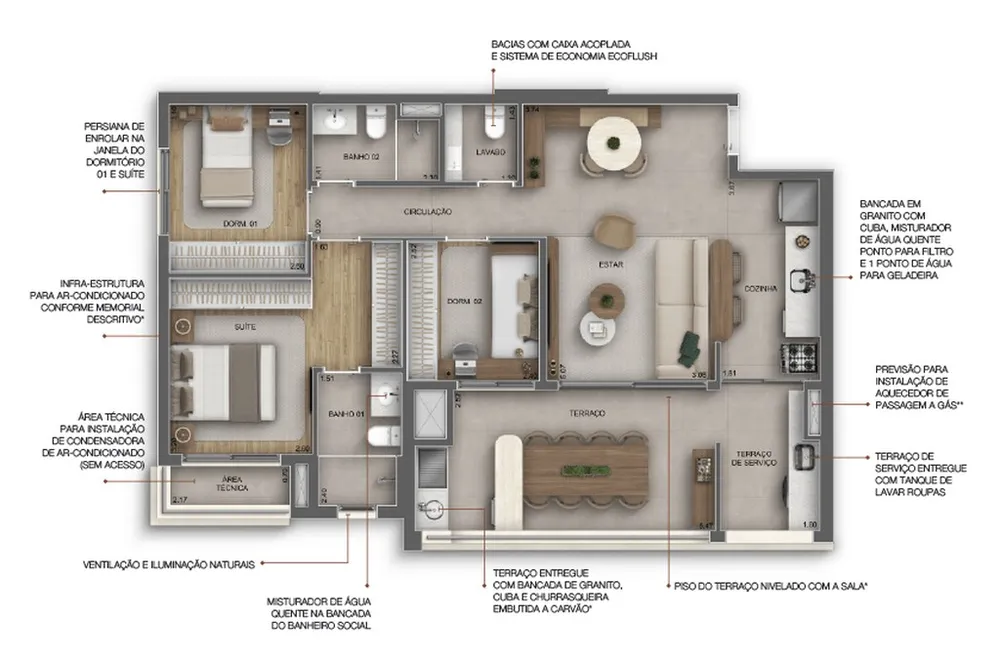 Apartamento, 2 quartos, 53 m² - Foto 8