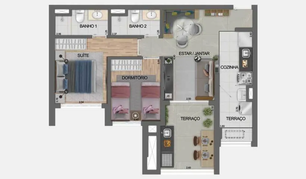 Apartamento, 2 quartos, 73 m² - Foto 15