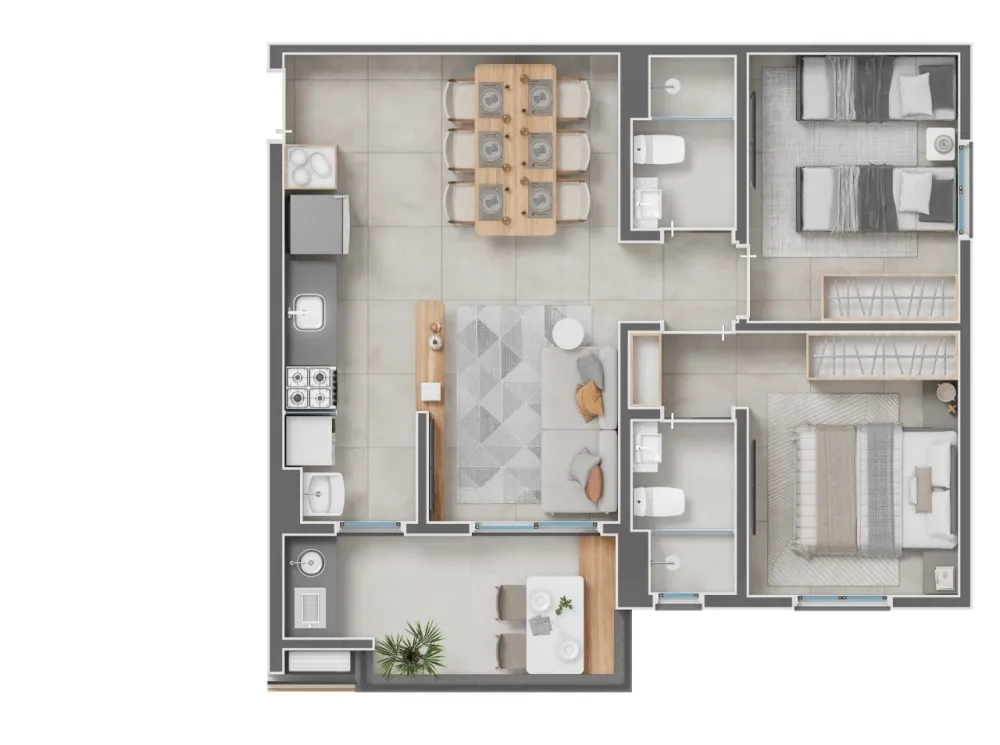 Apartamento, 2 quartos, 62 m² - Foto 5