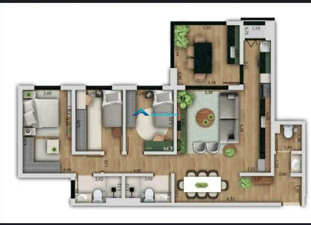 Apartamento, 101 m² - Foto 2