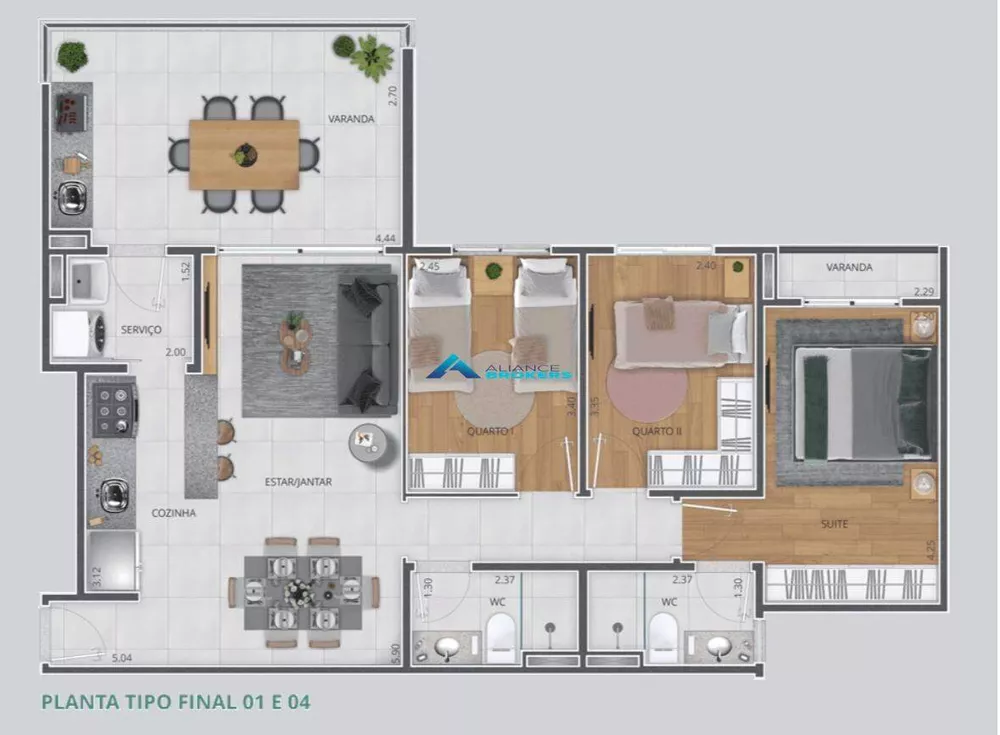 Apartamento, 3 quartos, 90 m² - Foto 6