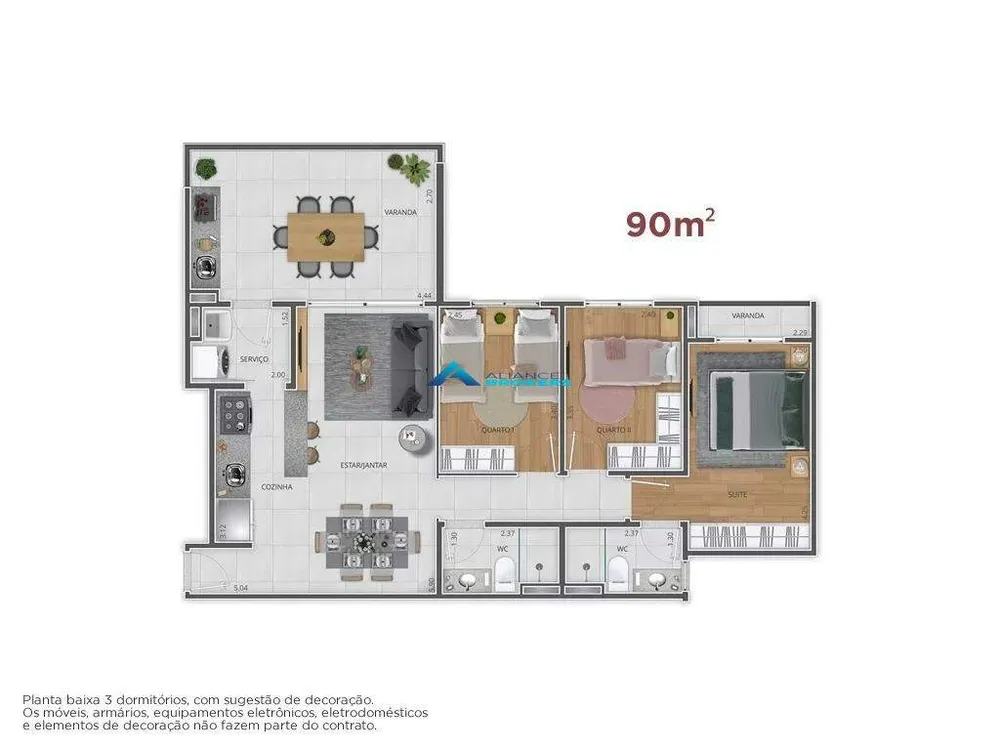 Apartamento, 3 quartos, 90 m² - Foto 16
