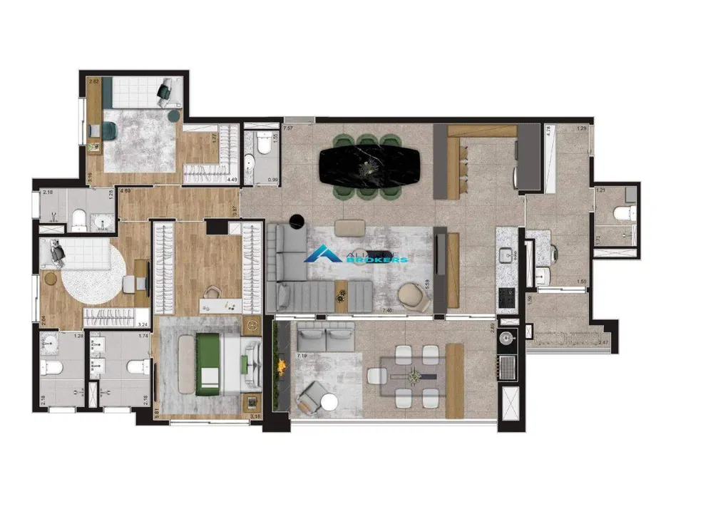 Apartamento, 3 quartos, 152 m² - Foto 5