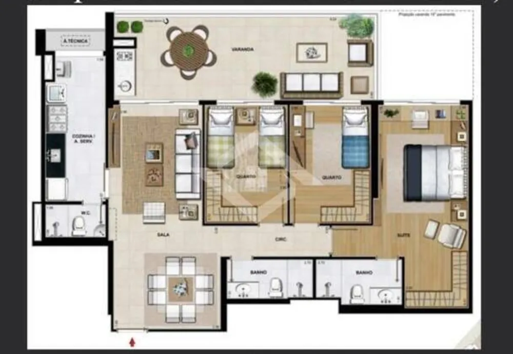 Apartamento, 3 quartos, 117 m² - Foto 2