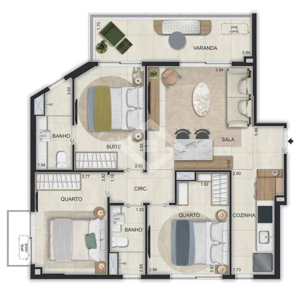 Apartamento, 1 quarto - Foto 33