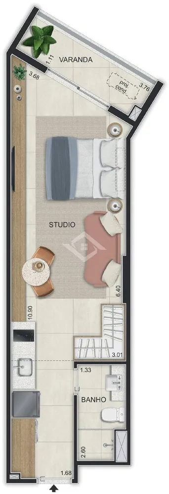 Apartamento, 1 quarto - Foto 30