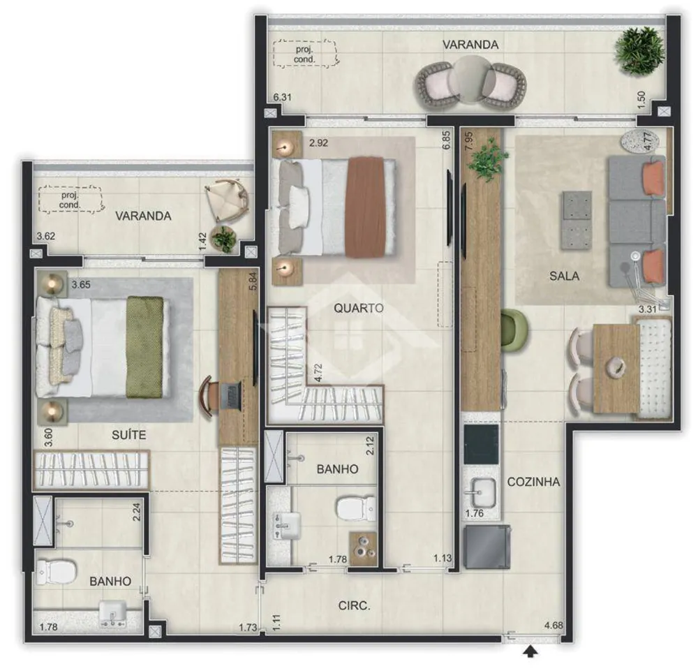 Apartamento, 1 quarto - Foto 34