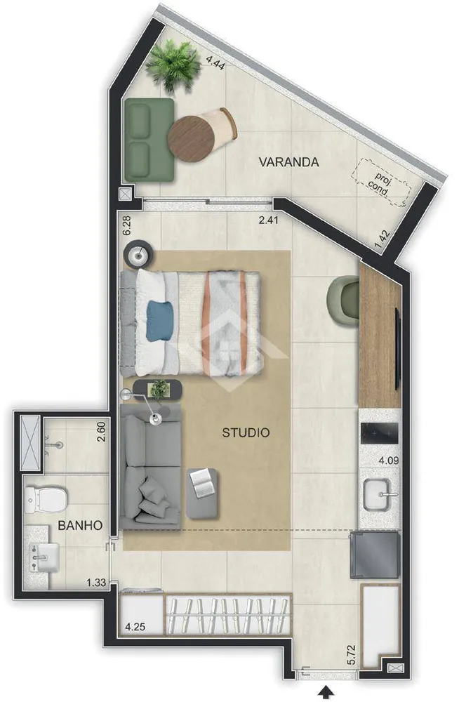 Apartamento, 1 quarto - Foto 27