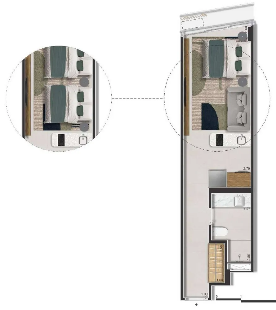 Apartamento, 1 quarto - Foto 18