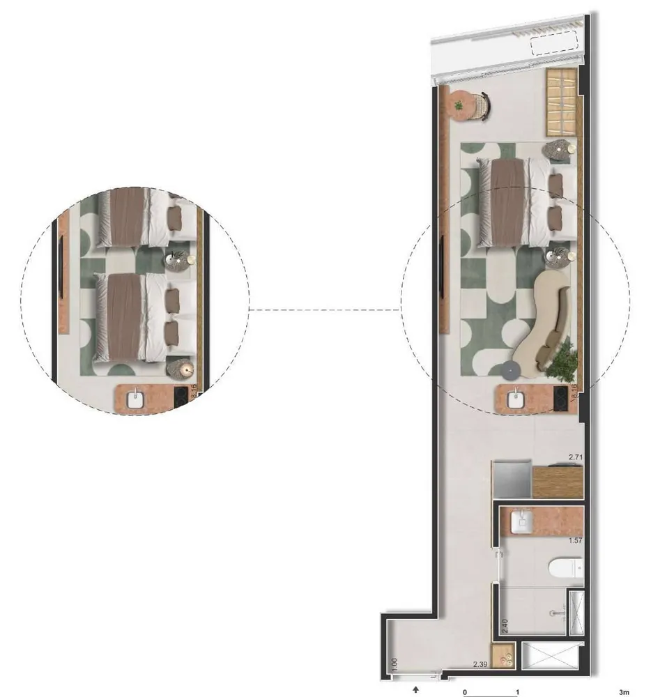 Apartamento, 1 quarto - Foto 17
