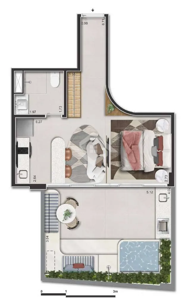 Apartamento, 1 quarto - Foto 21