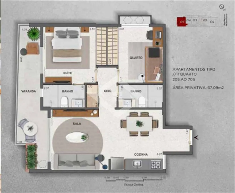 Apartamento, 1 quarto - Foto 18