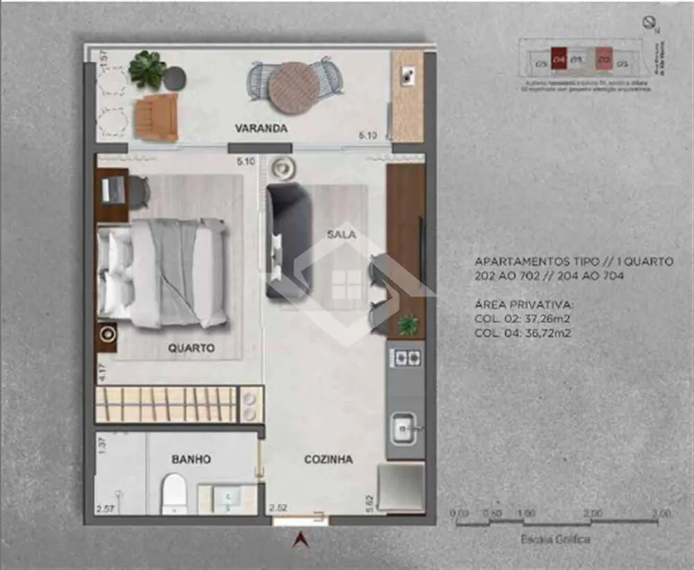 Apartamento, 1 quarto - Foto 16