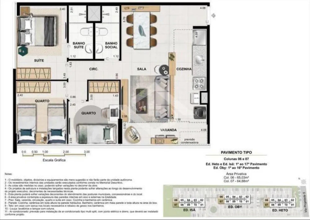 Apartamento, 3 quartos, 64 m² - Foto 7