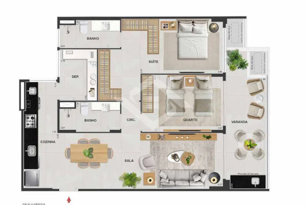 Apartamento, 2 quartos - Foto 47
