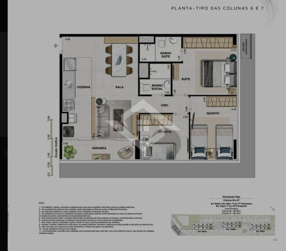 Apartamento, 3 quartos, 66 m² - Foto 7