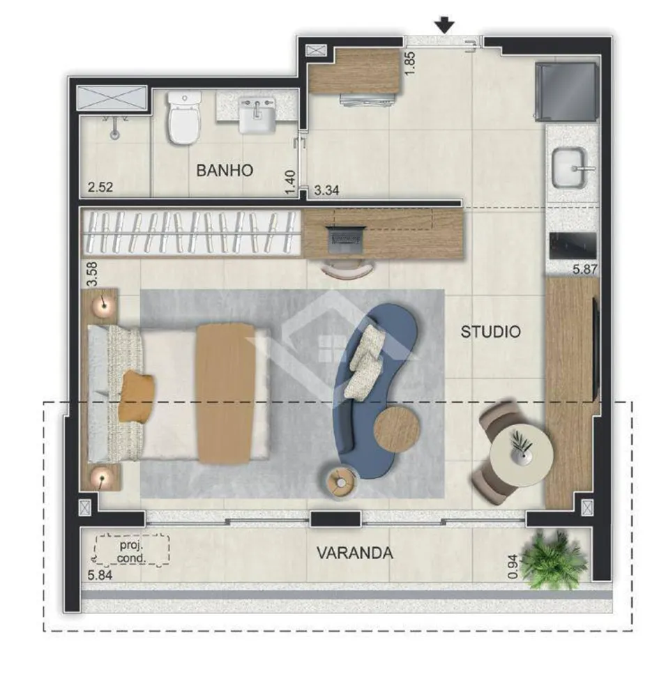Apartamento, 1 quarto - Foto 28