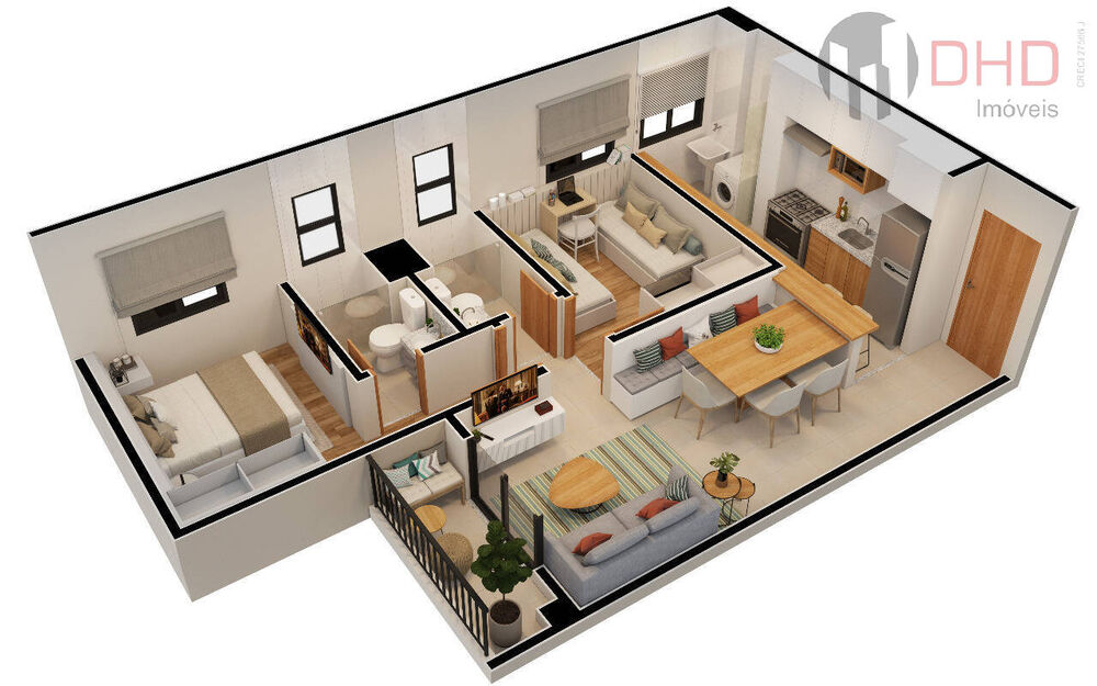 Apartamento à venda com 2 quartos, 55m² - Foto 8