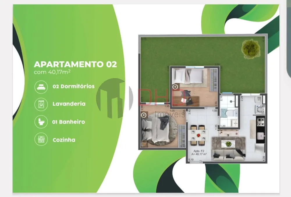 Apartamento, 2 quartos, 40 m² - Foto 9