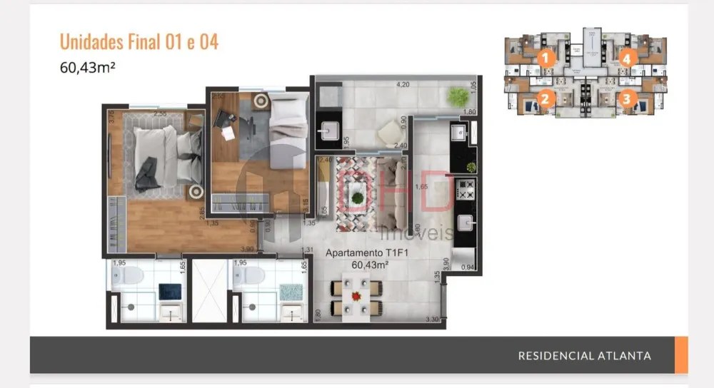 Apartamento, 2 quartos, 60 m² - Foto 10