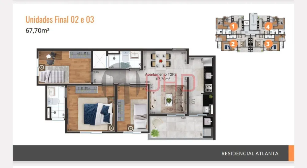 Apartamento, 3 quartos, 67 m² - Foto 14