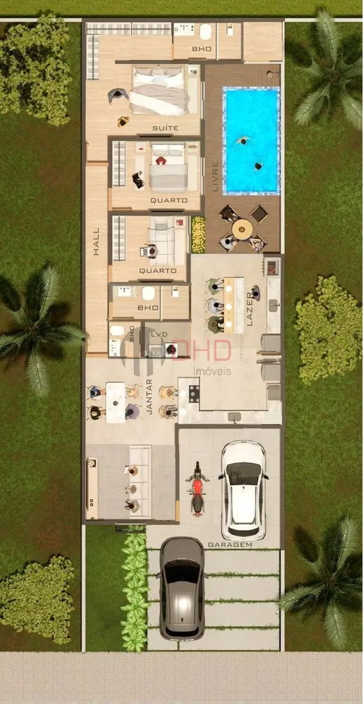 Casa de Condomínio, 3 quartos - Foto 2