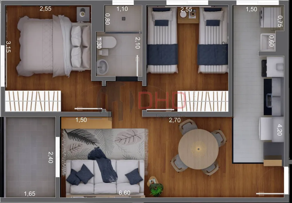 Apartamento, 2 quartos, 44 m² - Foto 13