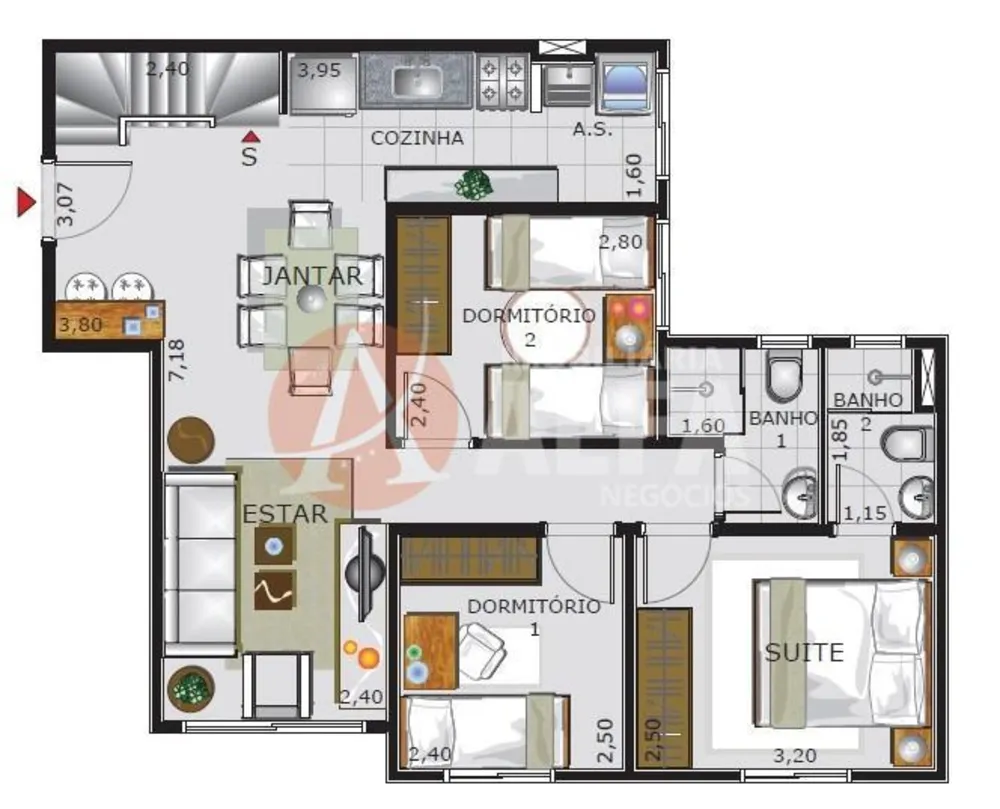 Apartamento, 3 quartos, 86 m² - Foto 8