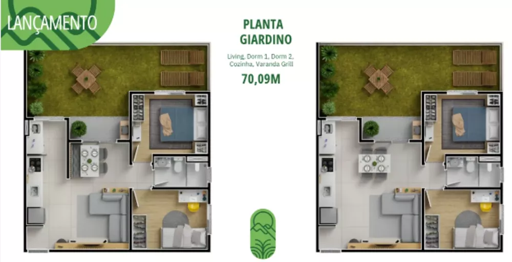 Apartamento à venda com 2 quartos, 45m² - Foto 4