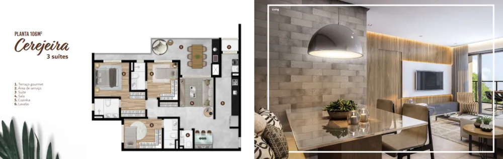 Apartamento, 3 quartos, 106 m² - Foto 2